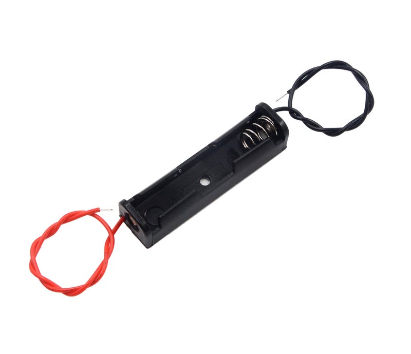 LAMPVPATH (Pack of 12) Single AAA Battery Holder, 1 X 1.5V AAA Battery Holder, AAA Battery Holder with Leads Wires - Image 2